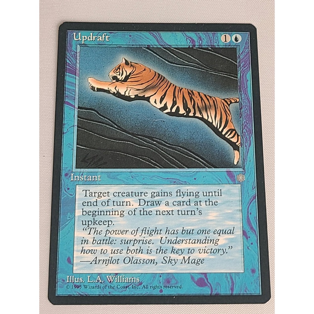 MTG Updraft Ice Age 1995 Blue Instant Old Border‎ Vintage Magic Card